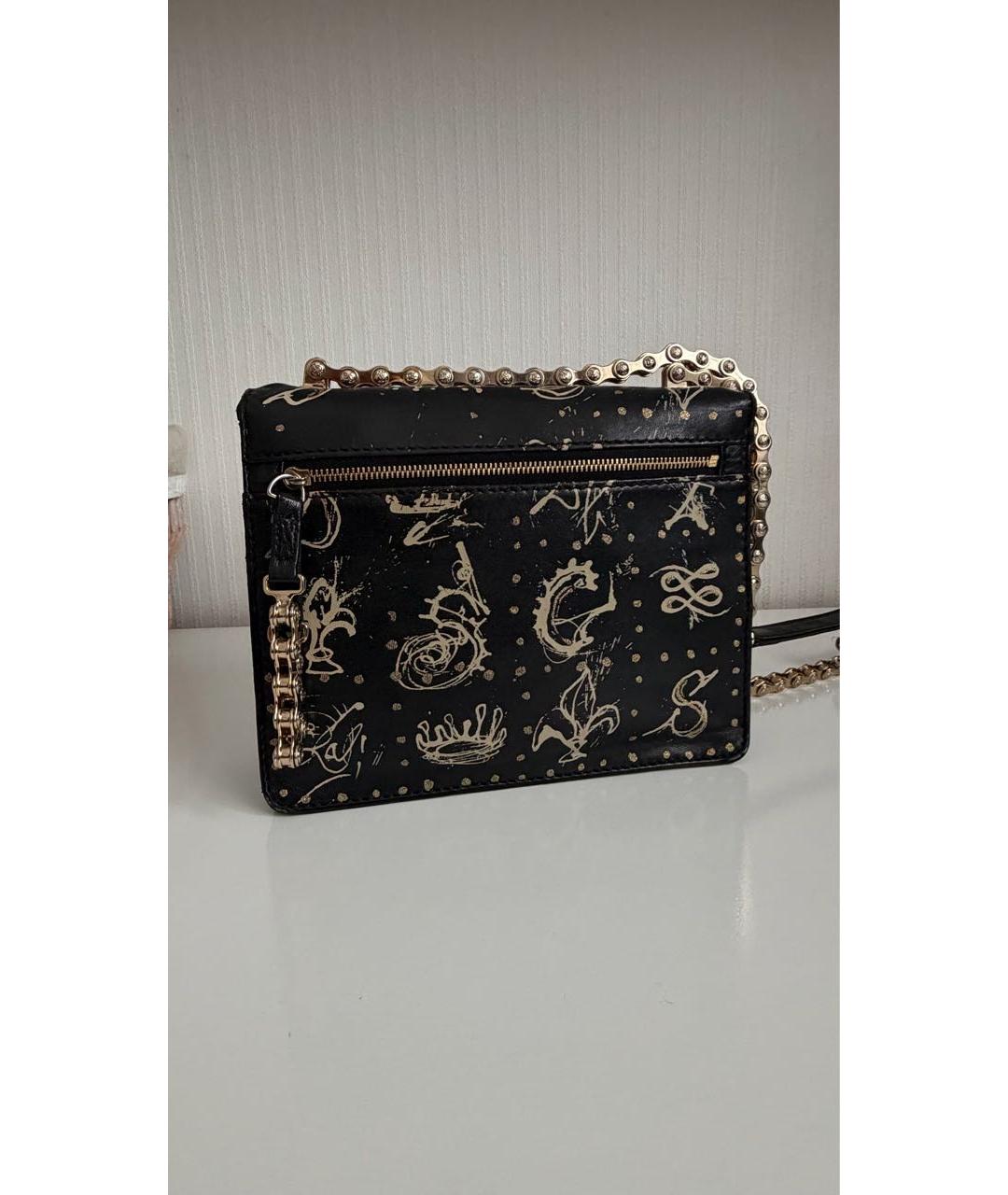 LANCEL Черная кожаная сумка через плечо, фото 3