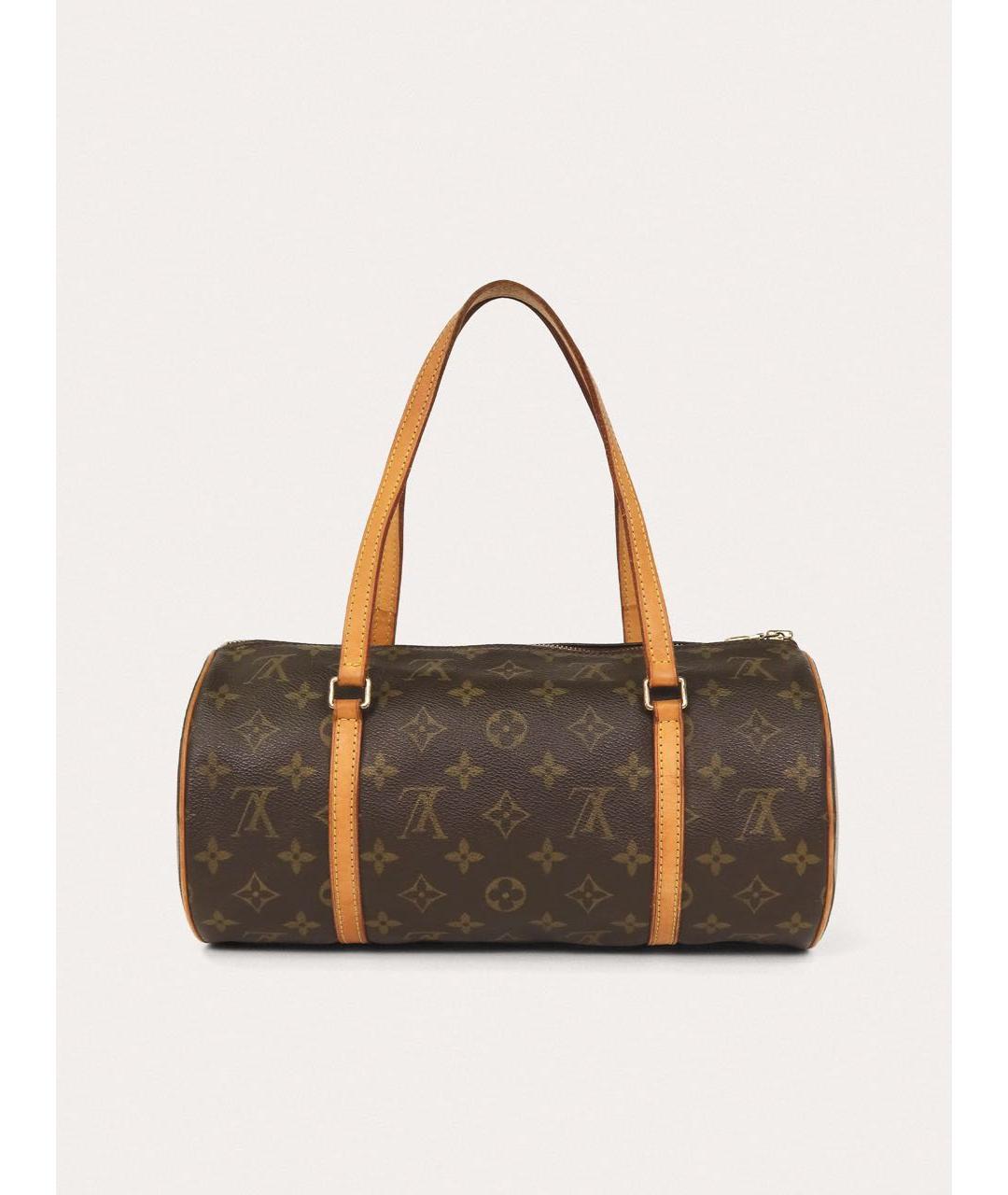 LOUIS VUITTON Коричневая сумка с короткими ручками, фото 3