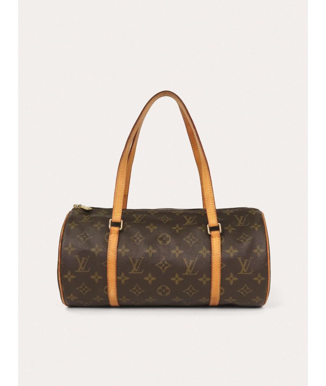 LOUIS VUITTON Коричневая сумка с короткими ручками, фото 9