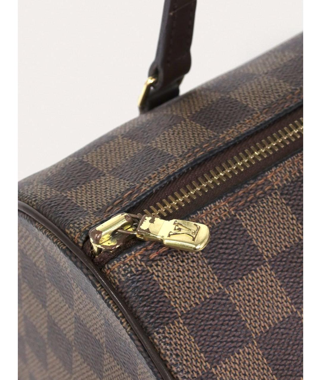 LOUIS VUITTON Коричневая сумка с короткими ручками, фото 7