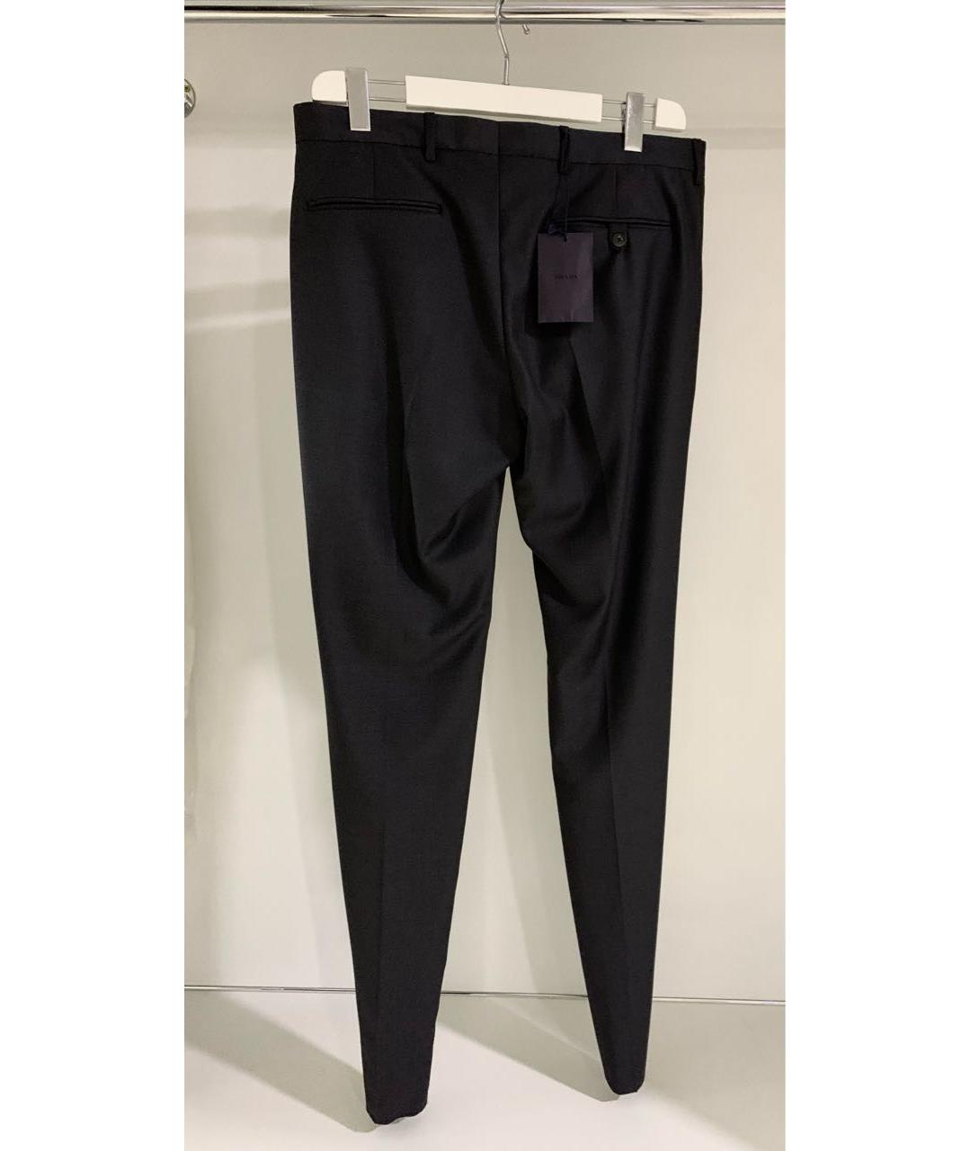 PRADA Антрацитовые классические брюки, фото 2