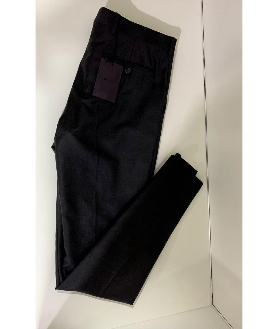 PRADA Антрацитовые классические брюки, фото 4