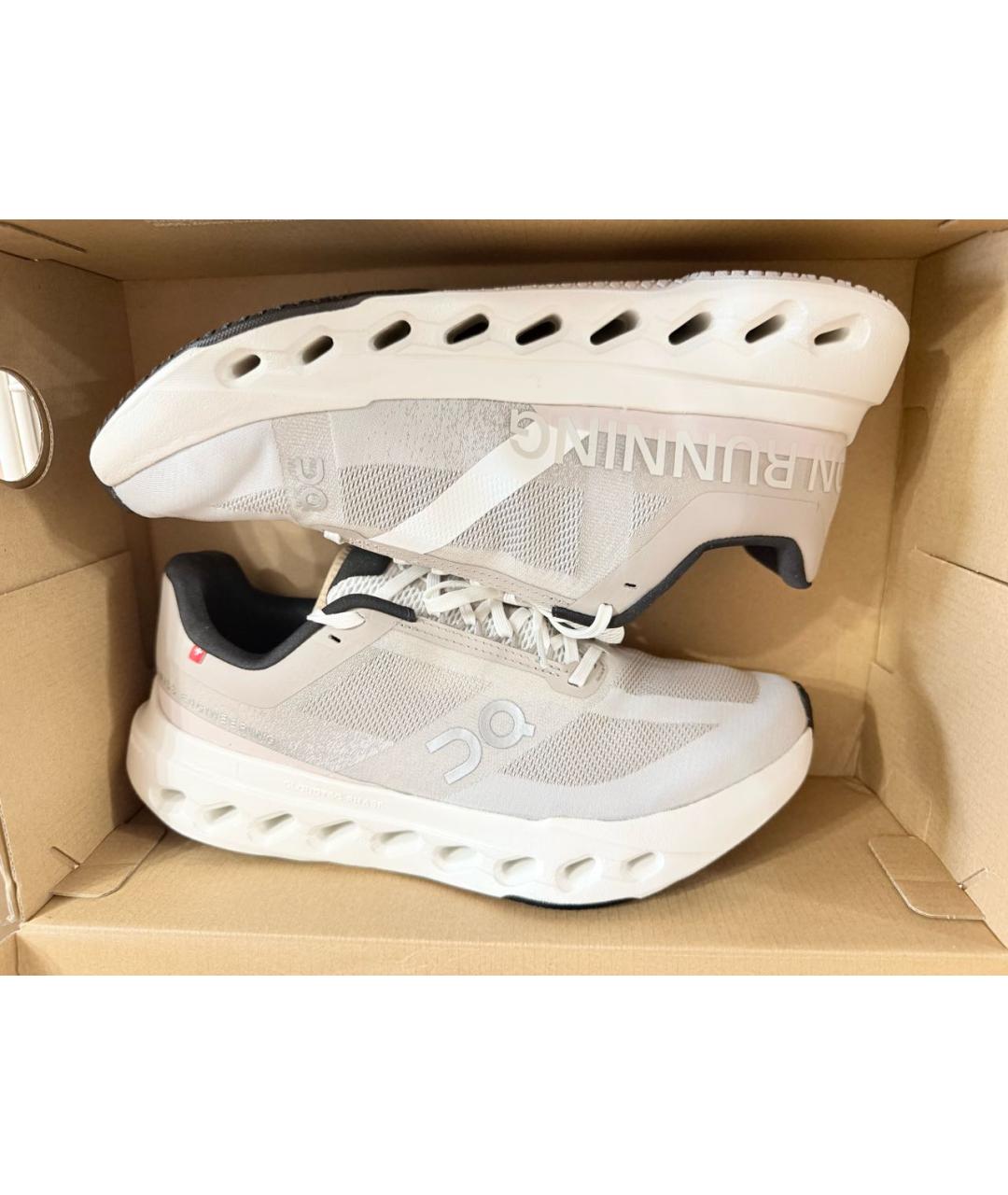 ON Бежевые текстильные кроссовки, фото 2