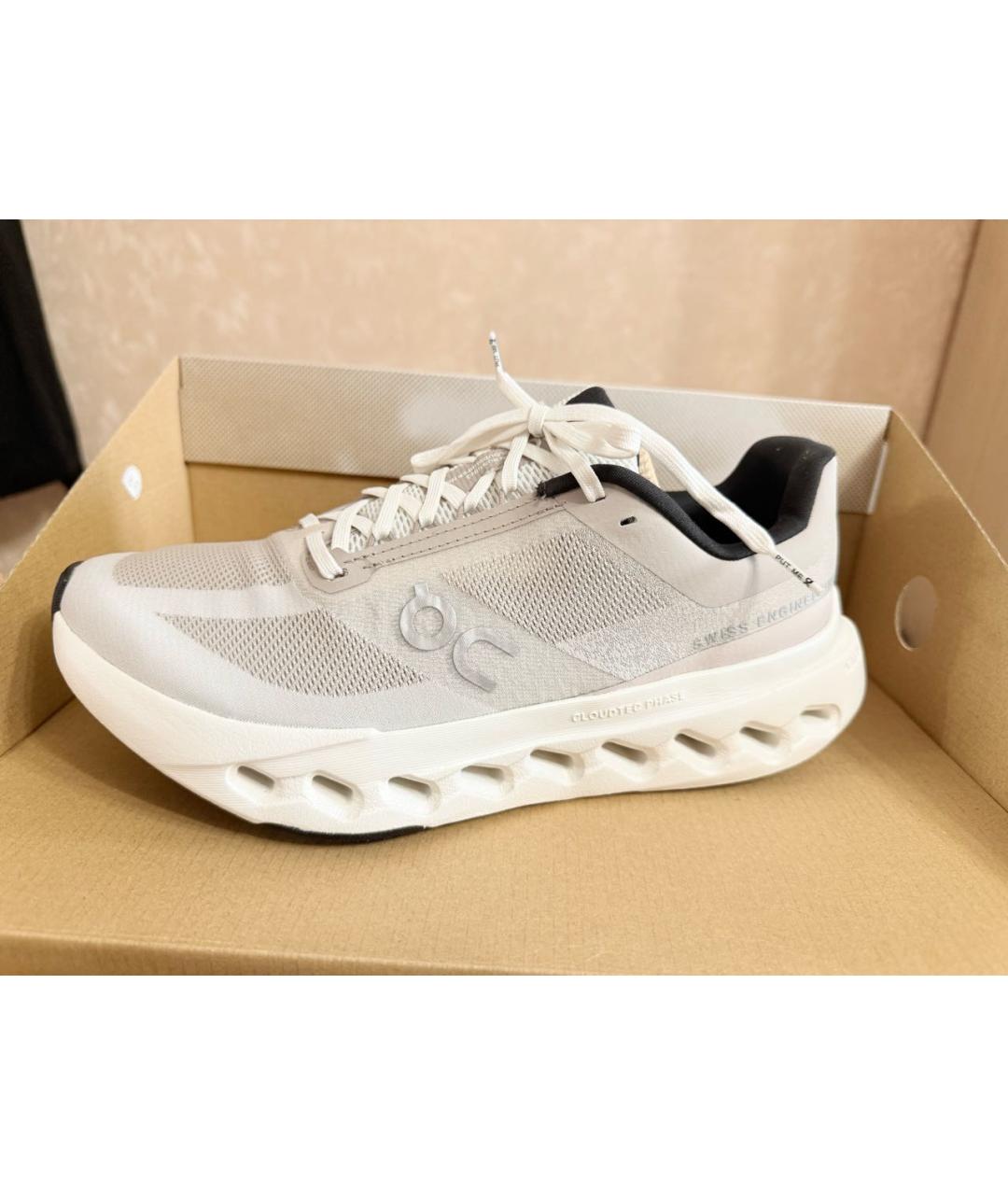 ON Бежевые текстильные кроссовки, фото 3