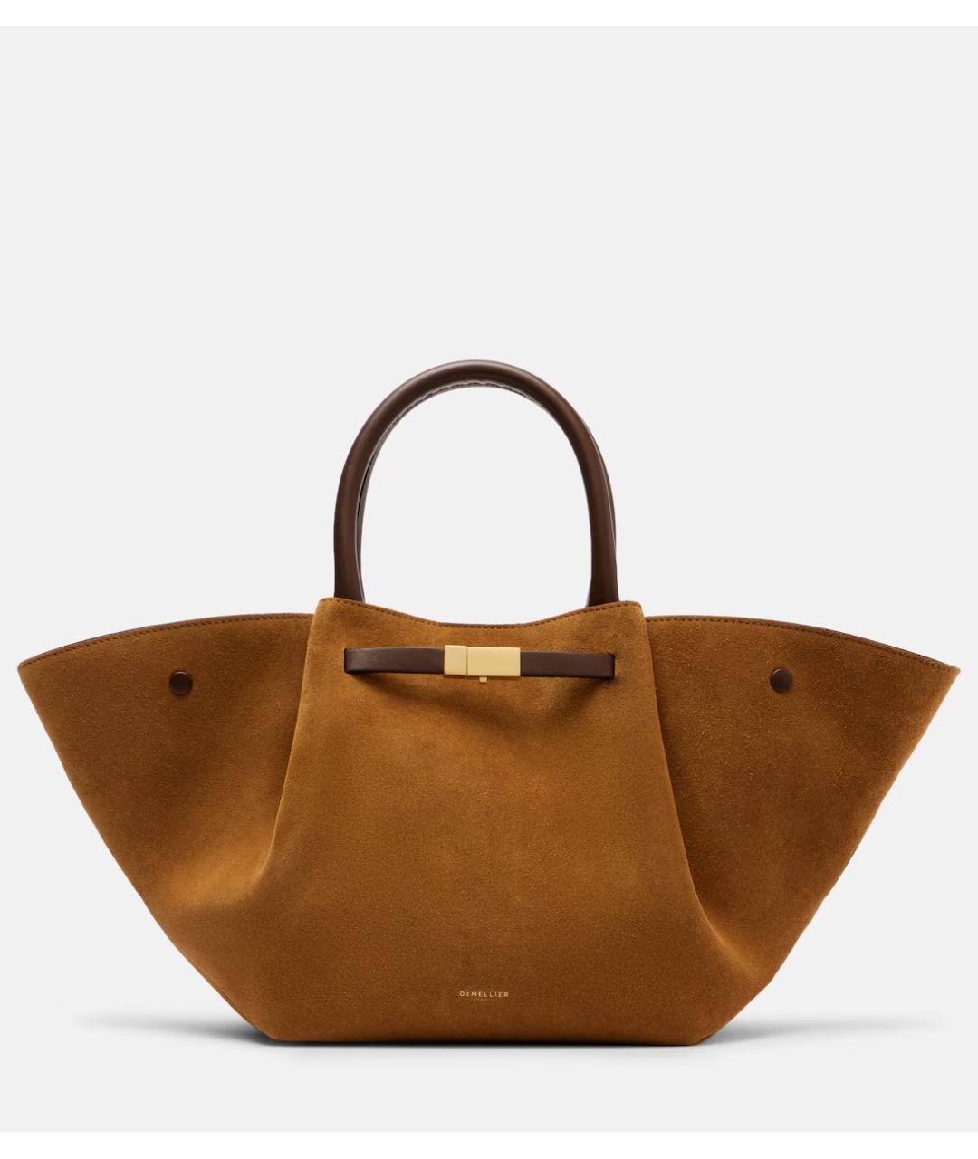 DEMELLIER Бежевая замшевая сумка через плечо, фото 10