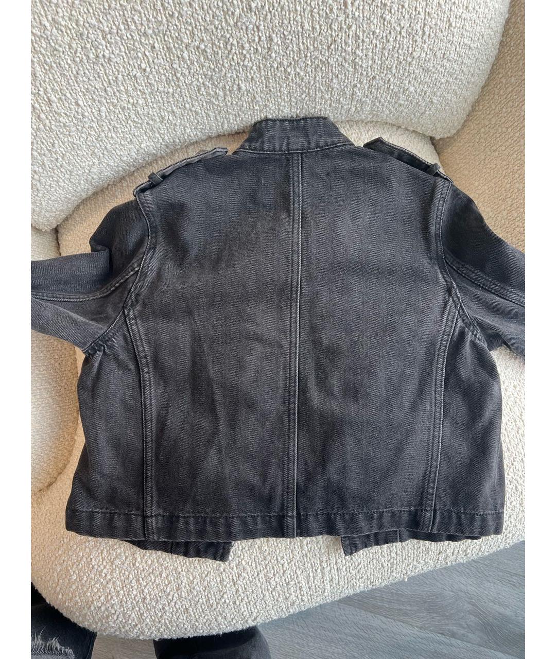 BALMAIN Серый хлопковый жакет/пиджак, фото 2