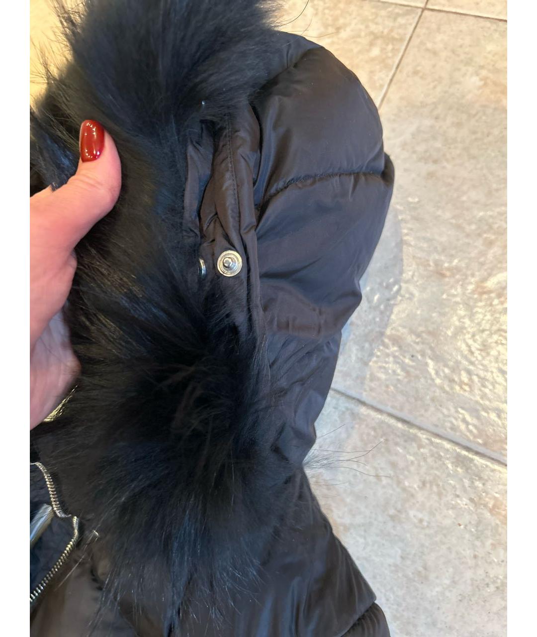 ADD Черный полиамидовый пуховик, фото 5