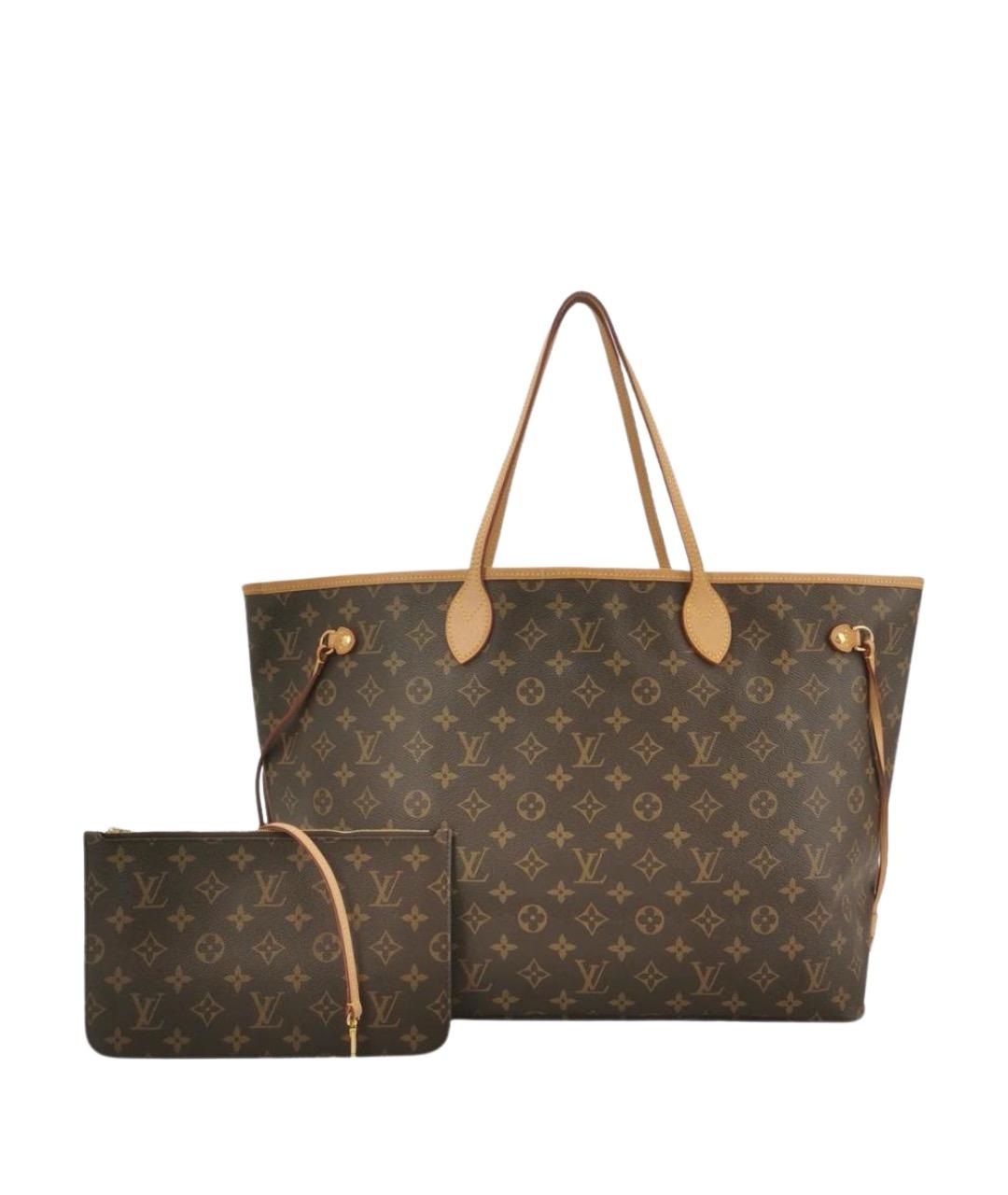 LOUIS VUITTON Коричневая сумка тоут, фото 1