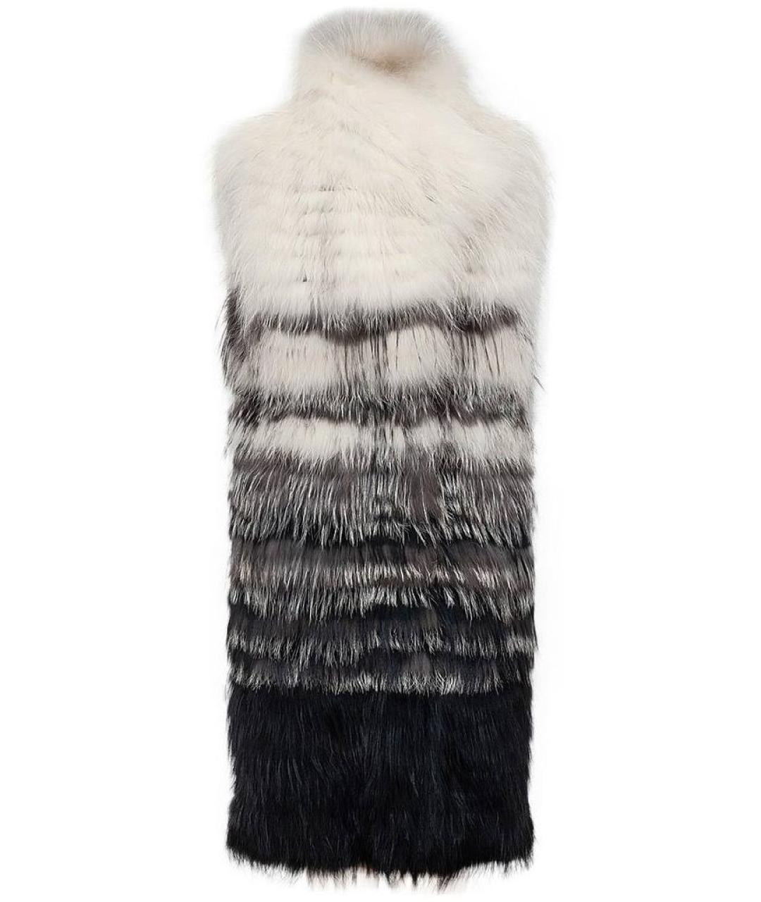 YVES SALOMON Серый меховой жилет, фото 5