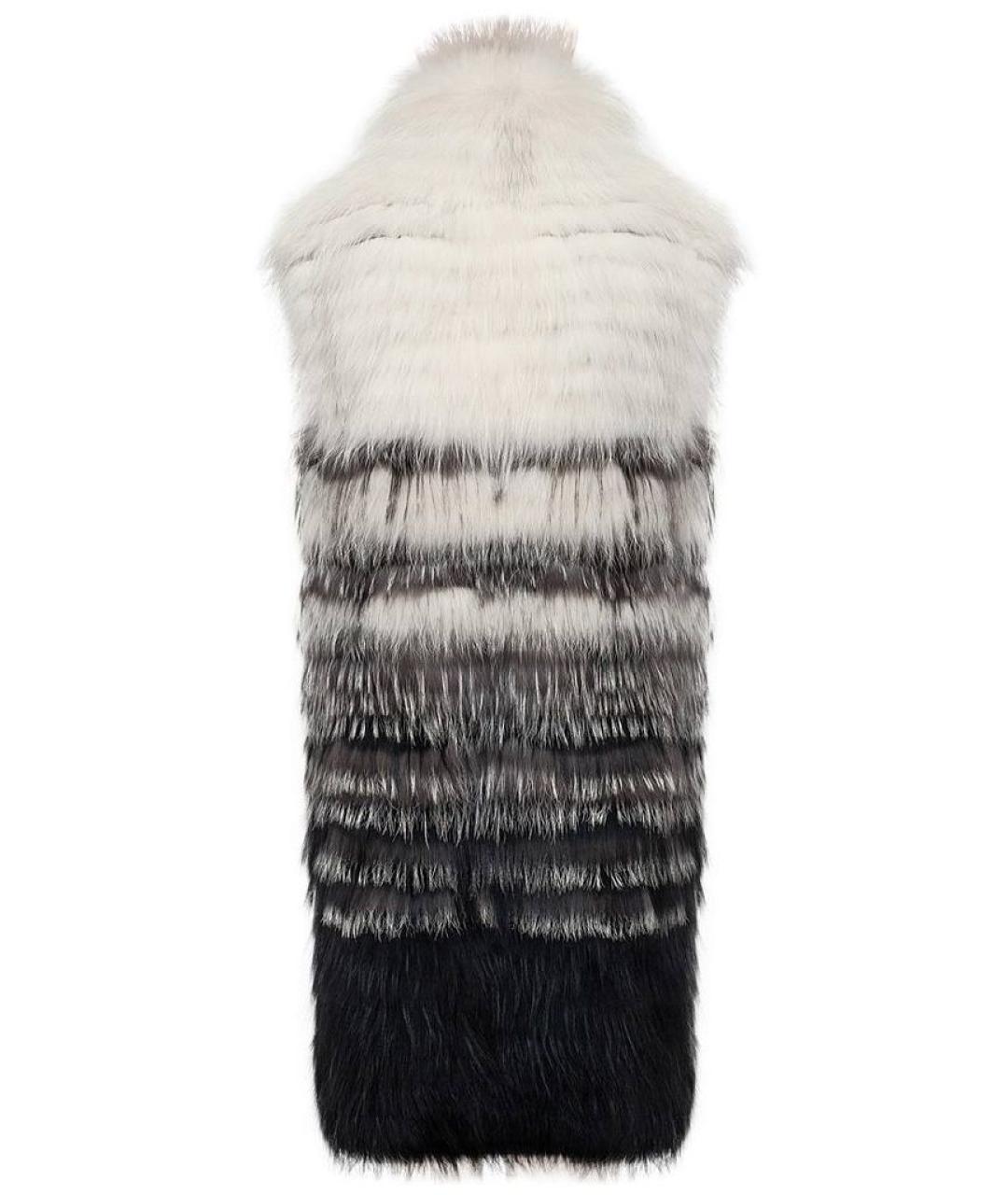 YVES SALOMON Серый меховой жилет, фото 2