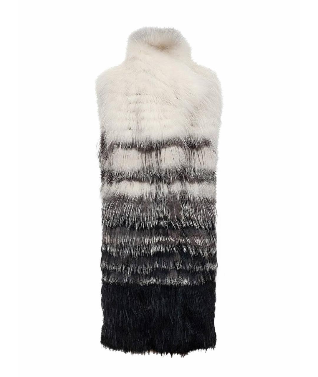 YVES SALOMON Серый меховой жилет, фото 1