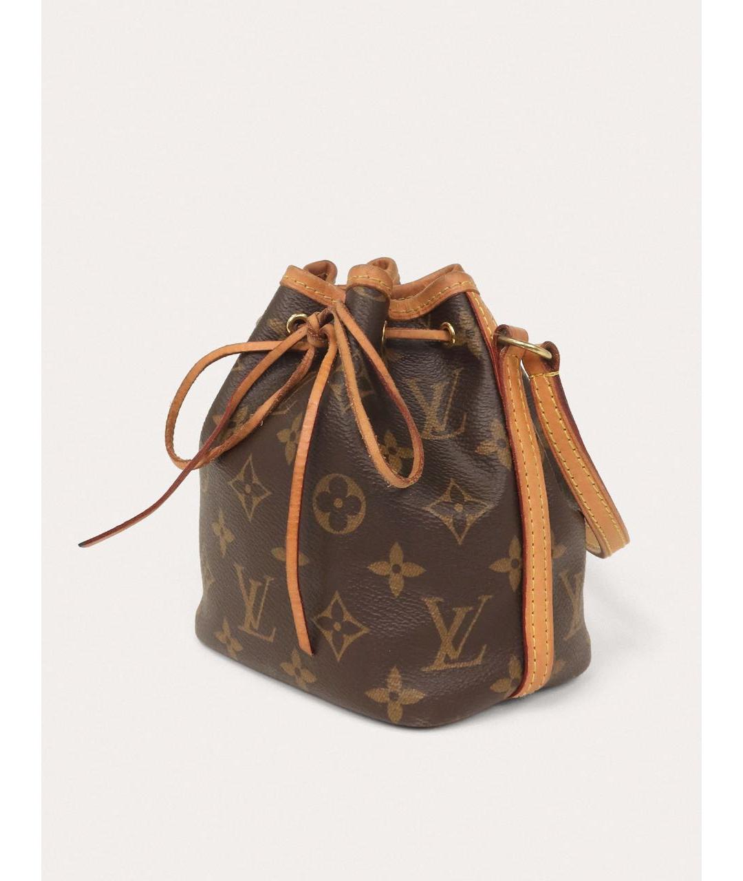 LOUIS VUITTON Коричневая кожаная сумка через плечо, фото 2