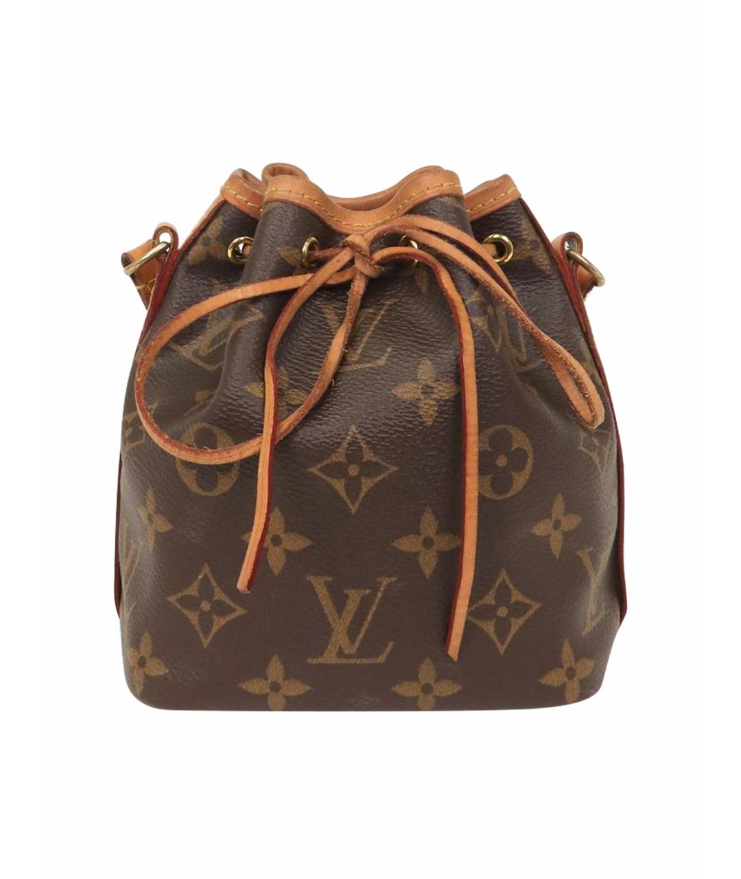 LOUIS VUITTON Коричневая кожаная сумка через плечо, фото 1