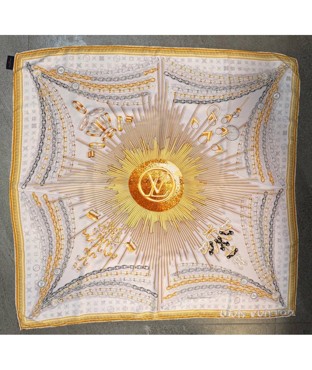 LOUIS VUITTON Мульти шелковый платок, фото 8
