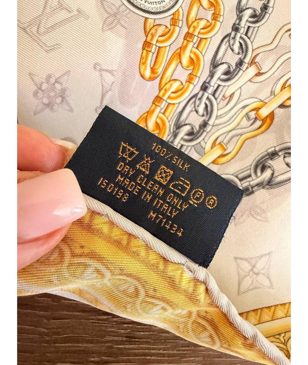 LOUIS VUITTON Мульти шелковый платок, фото 3