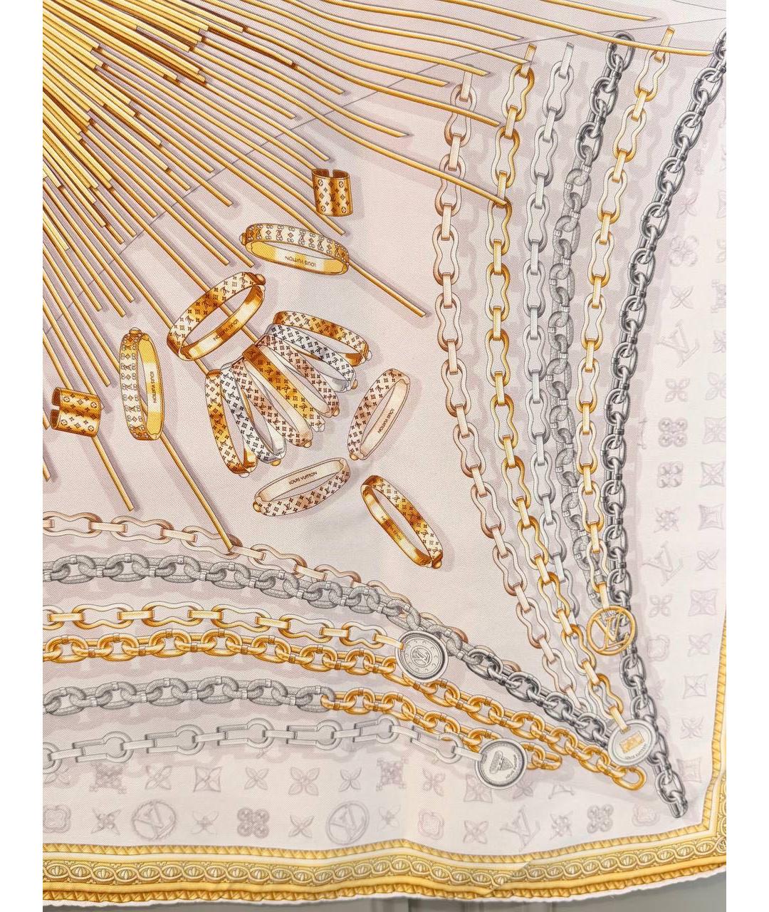 LOUIS VUITTON Мульти шелковый платок, фото 5