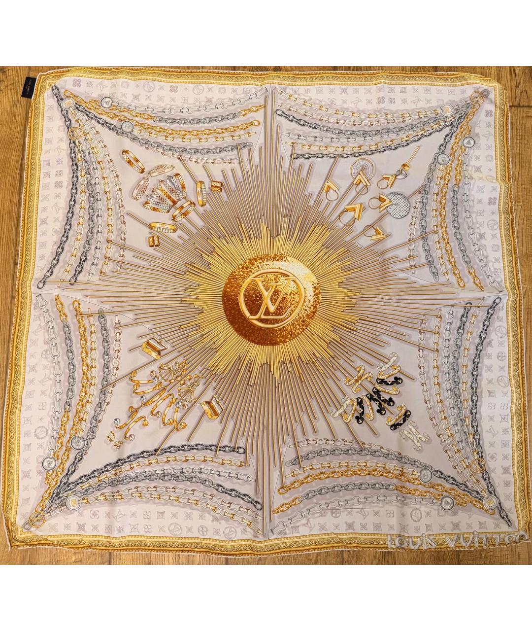 LOUIS VUITTON Мульти шелковый платок, фото 4