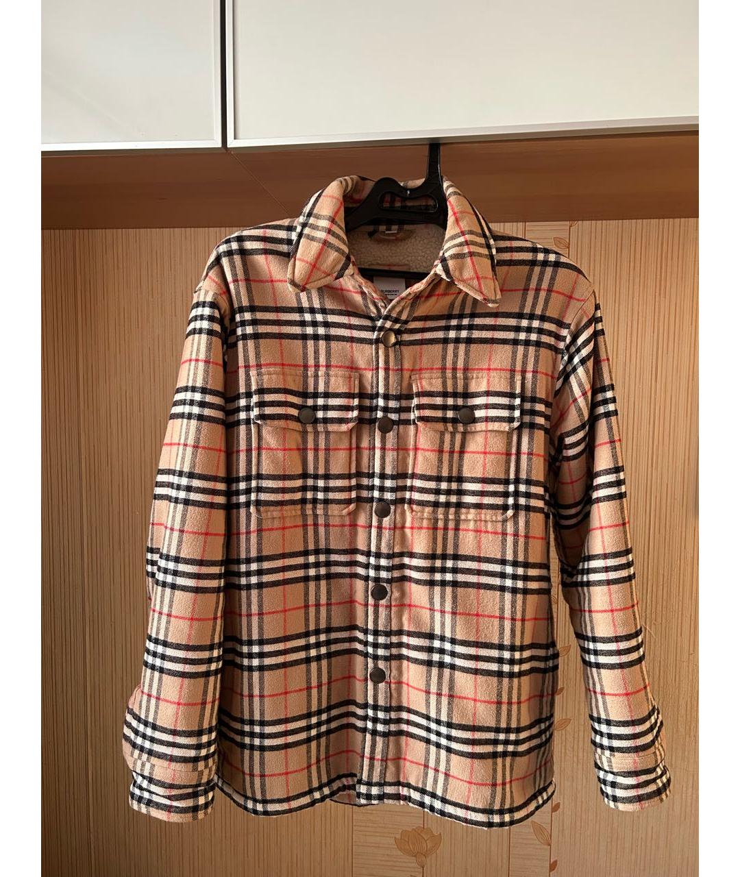 BURBERRY Бежевая хлопковая куртка, фото 8