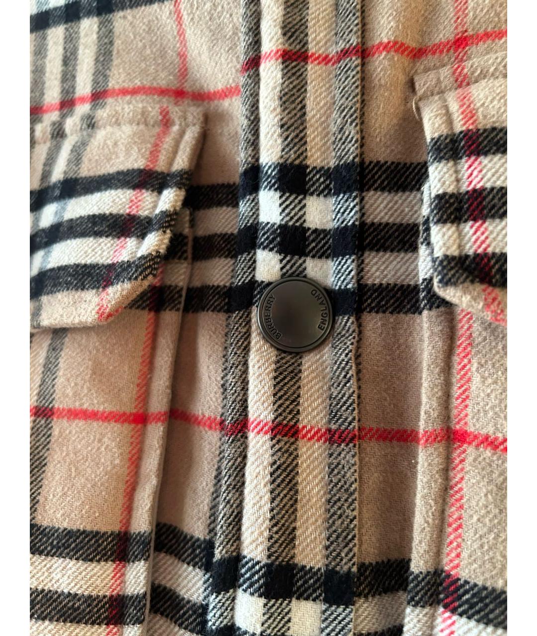 BURBERRY Бежевая хлопковая куртка, фото 4