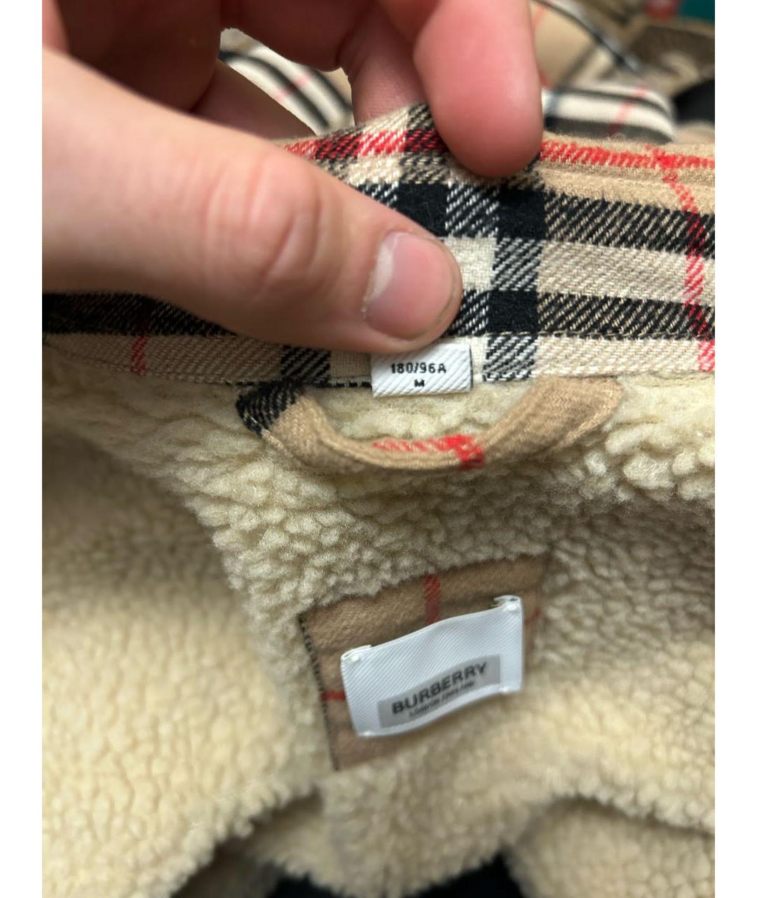 BURBERRY Бежевая хлопковая куртка, фото 5