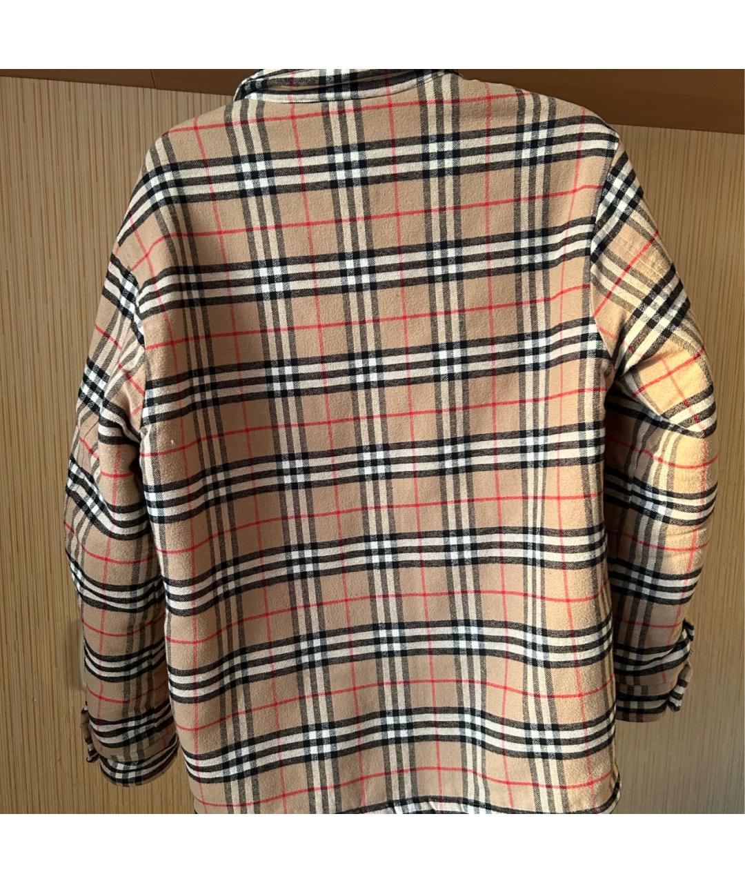 BURBERRY Бежевая хлопковая куртка, фото 2