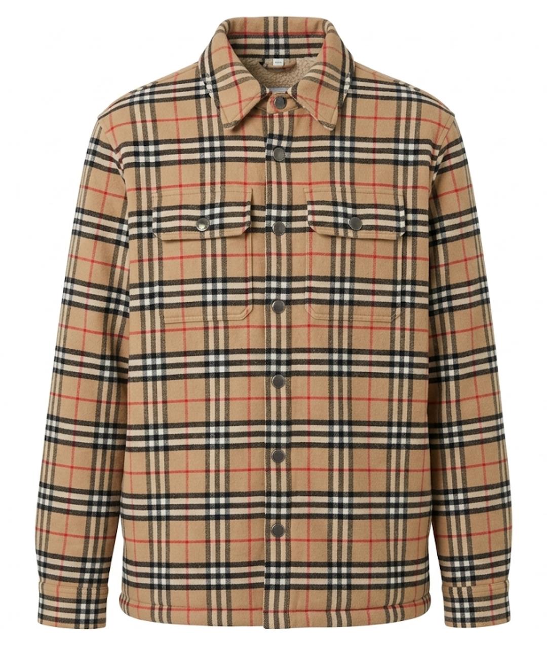 BURBERRY Бежевая хлопковая куртка, фото 1