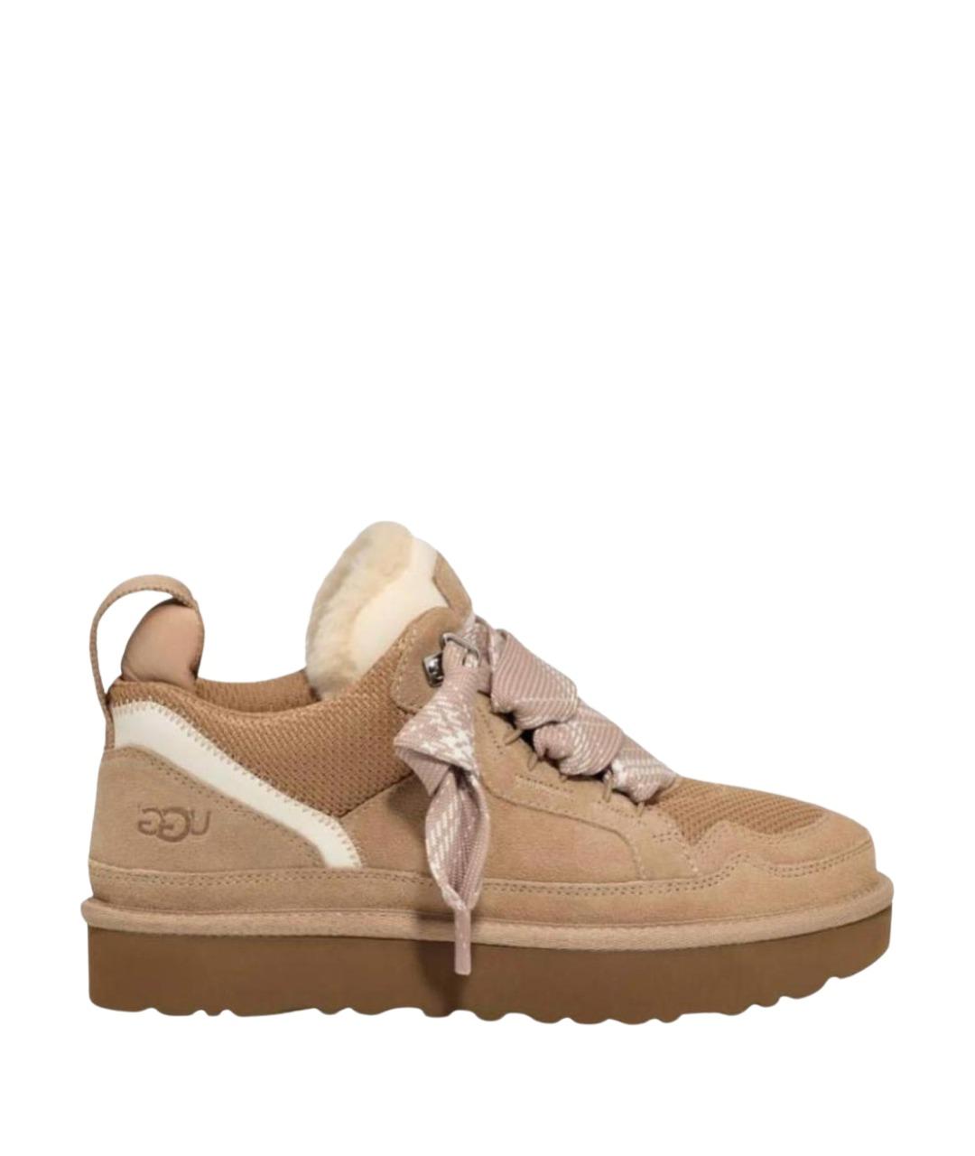 UGG AUSTRALIA Бежевые замшевые полусапоги, фото 1