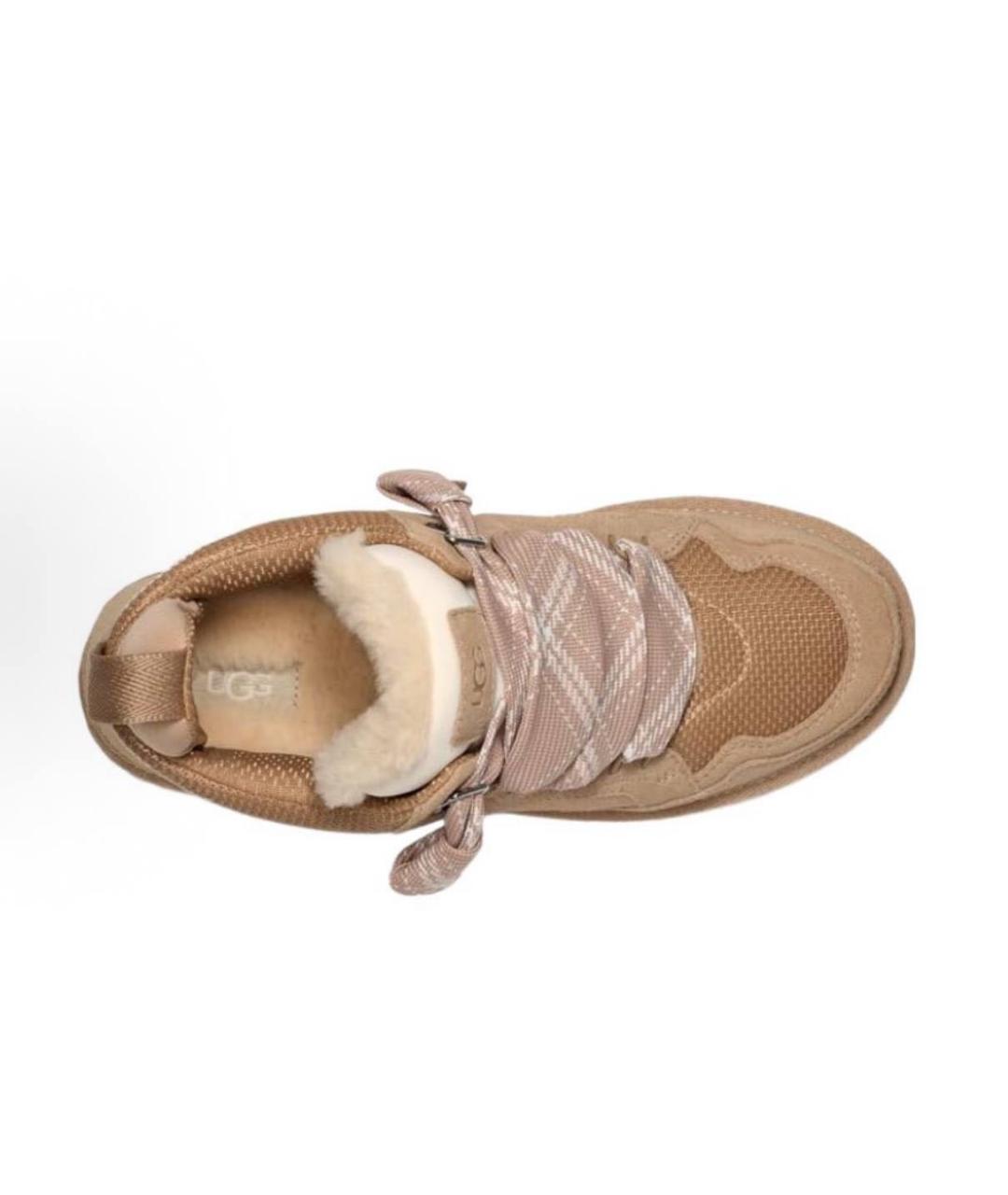 UGG AUSTRALIA Бежевые замшевые полусапоги, фото 3