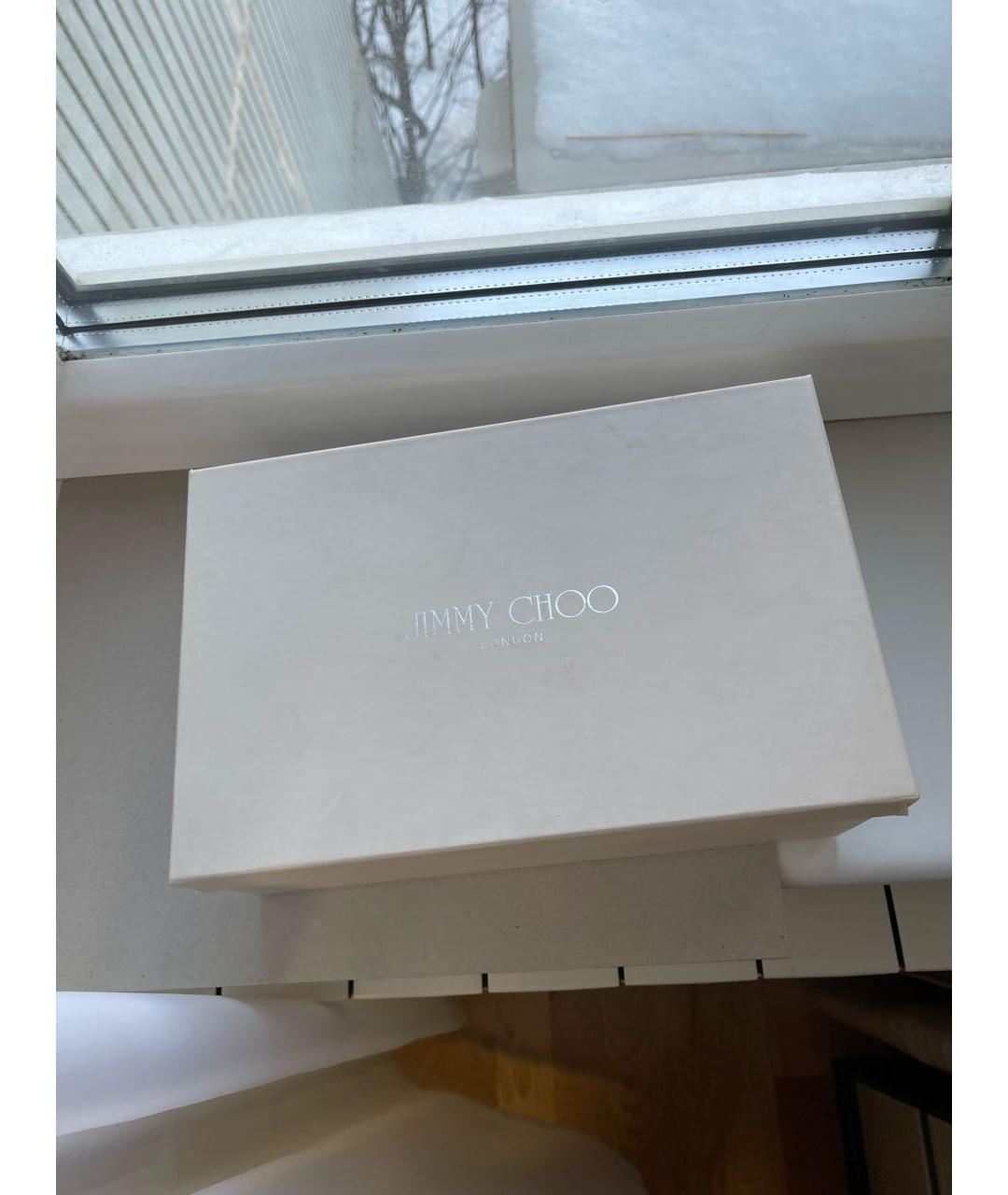 JIMMY CHOO Черные замшевые босоножки, фото 5