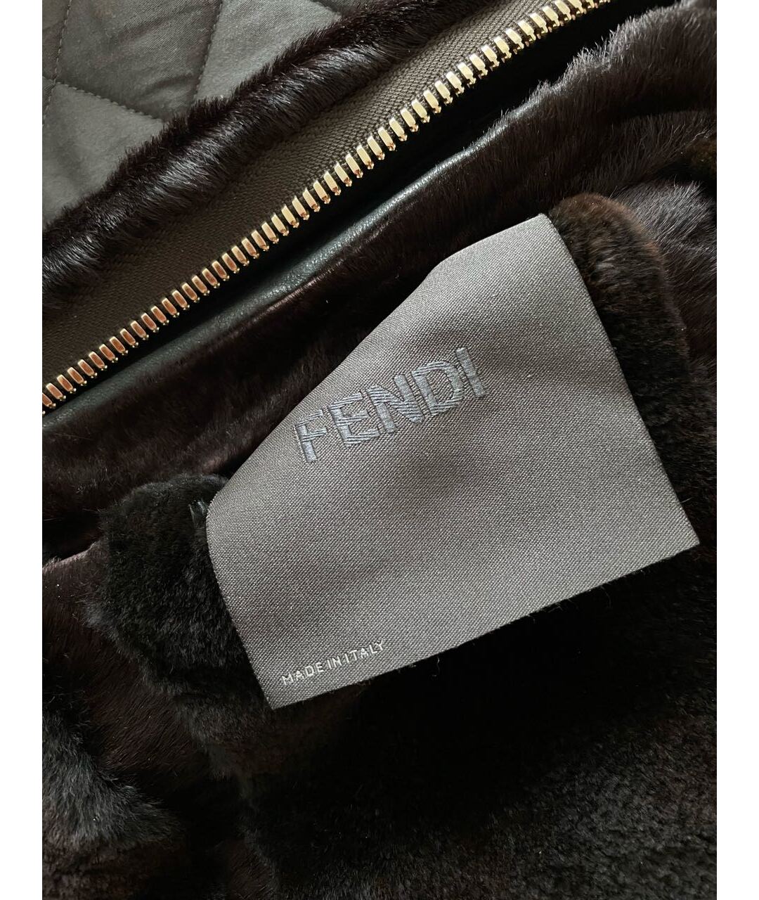 FENDI Коричневая меховая шуба, фото 2