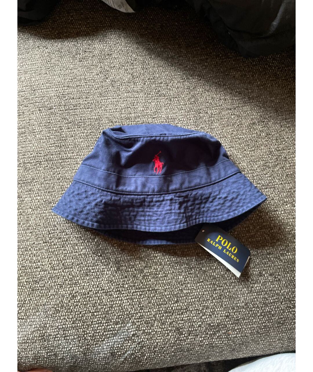 POLO RALPH LAUREN Темно-синяя хлопковая шляпа, фото 6