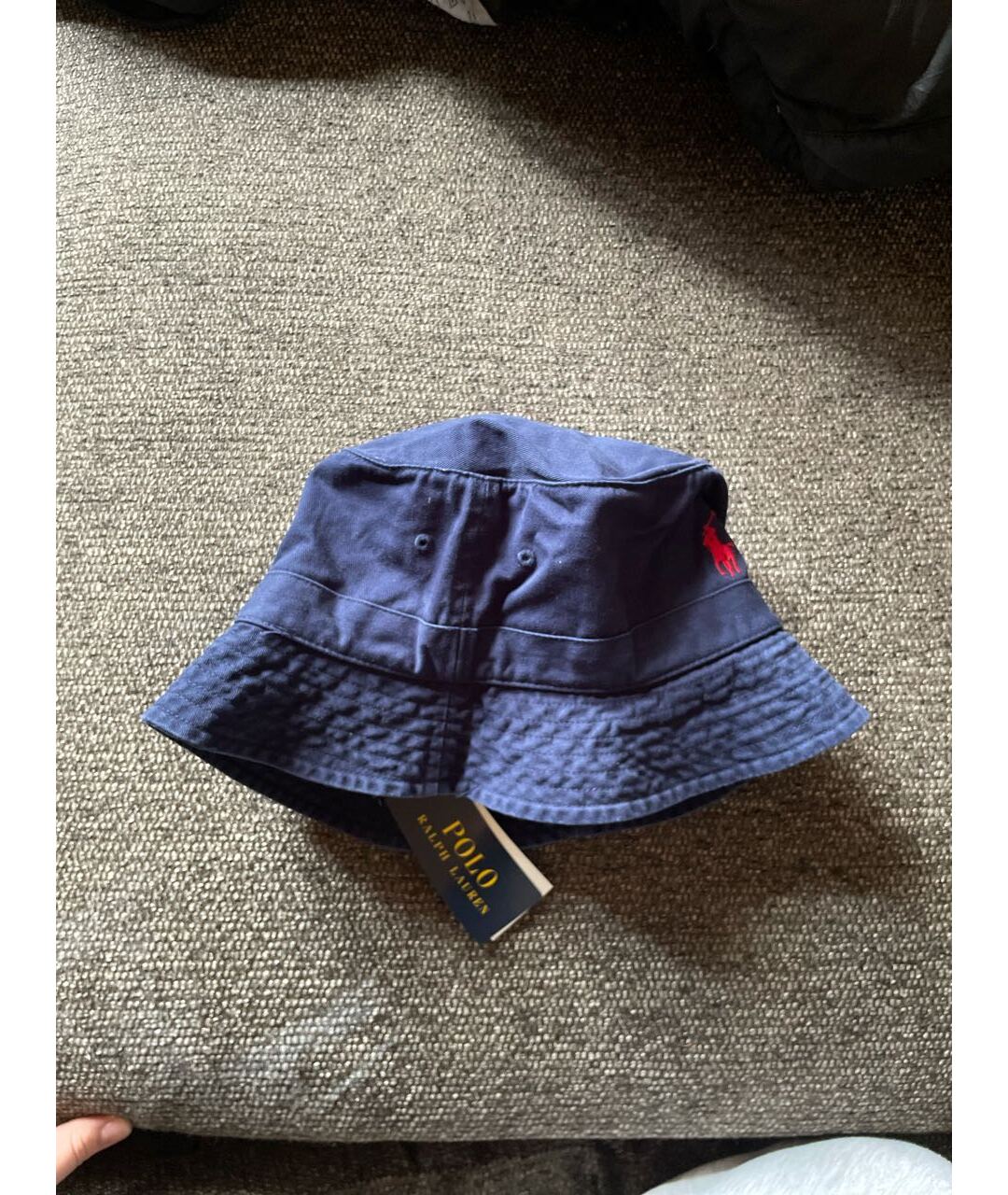 POLO RALPH LAUREN Темно-синяя хлопковая шляпа, фото 2