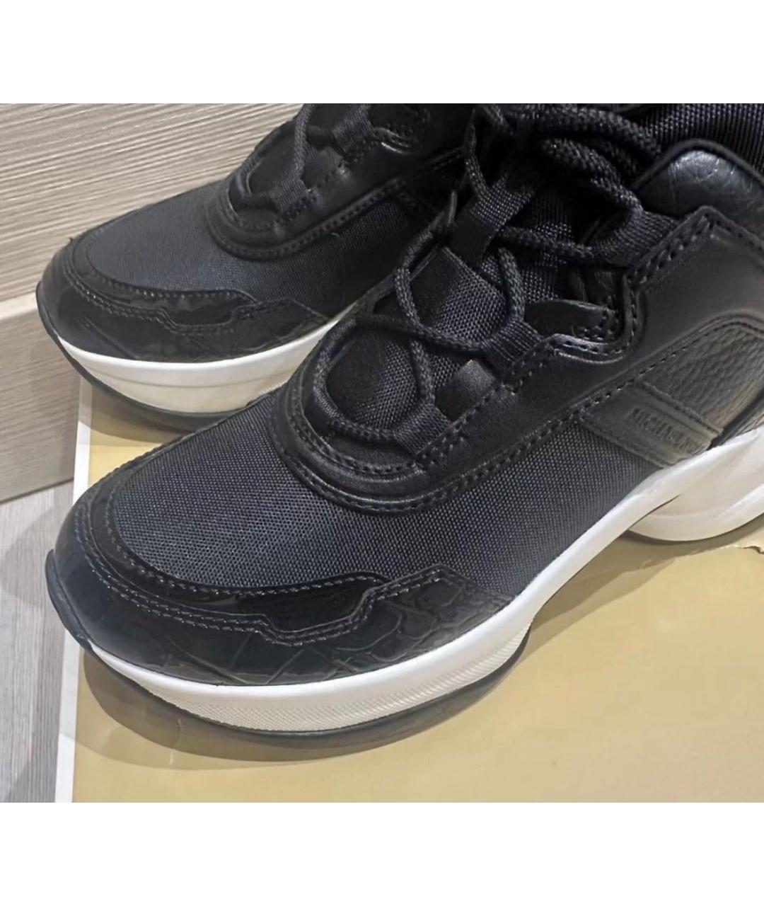 MICHAEL KORS Черные кроссовки из искусственной кожи, фото 3