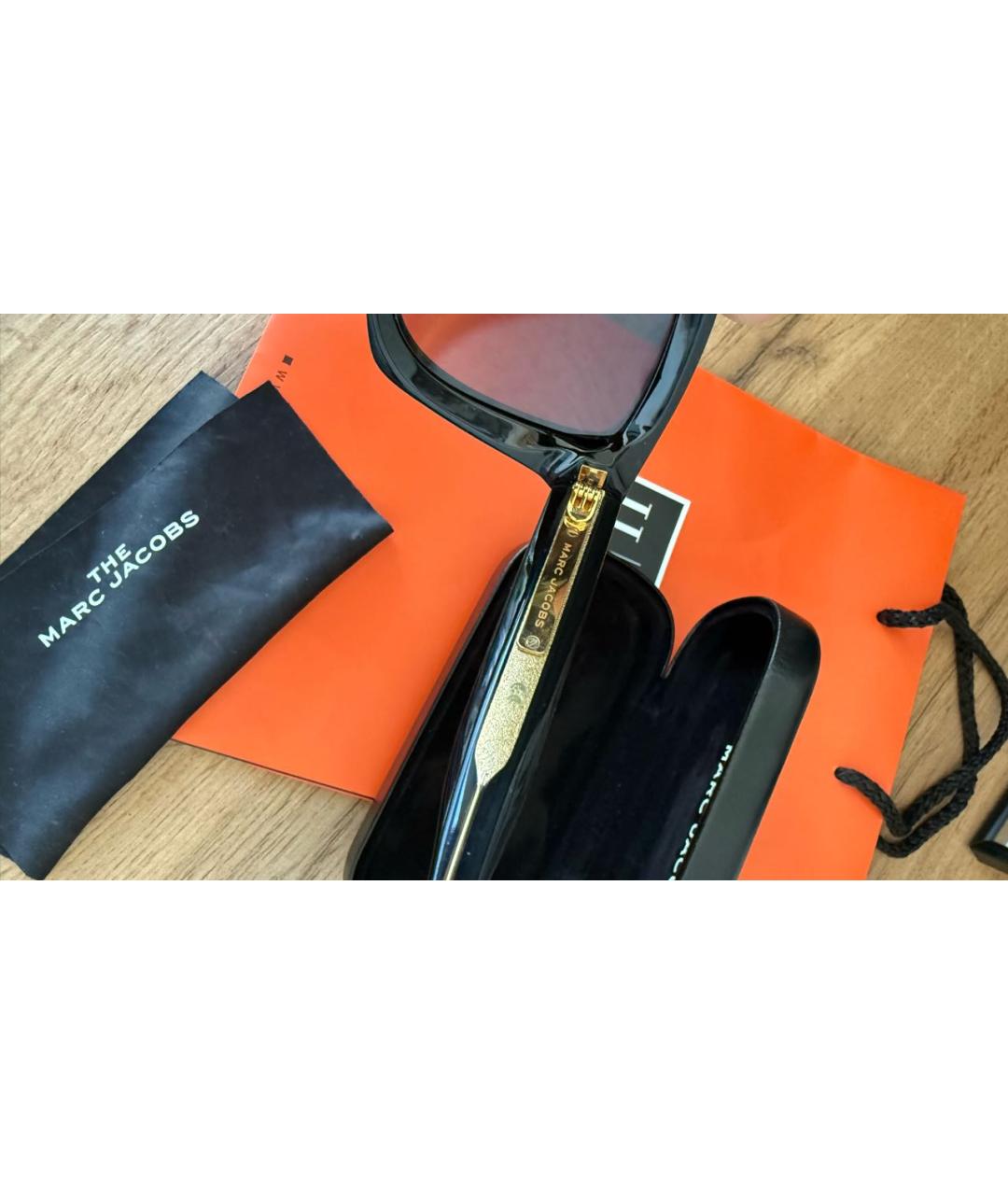 MARC JACOBS Черные пластиковые солнцезащитные очки, фото 7