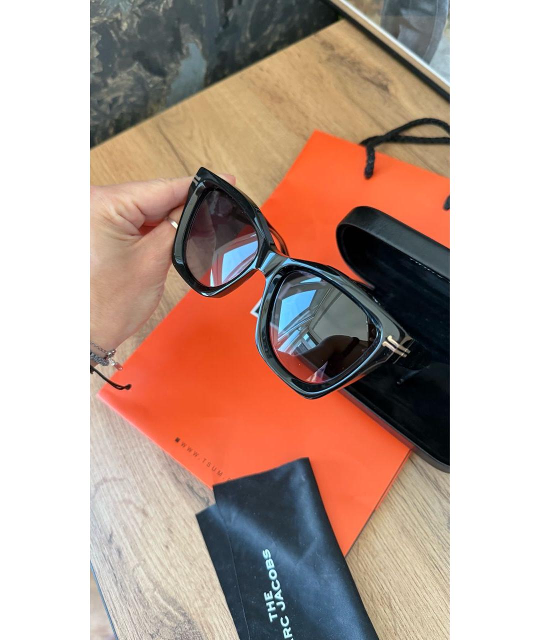 MARC JACOBS Черные пластиковые солнцезащитные очки, фото 8