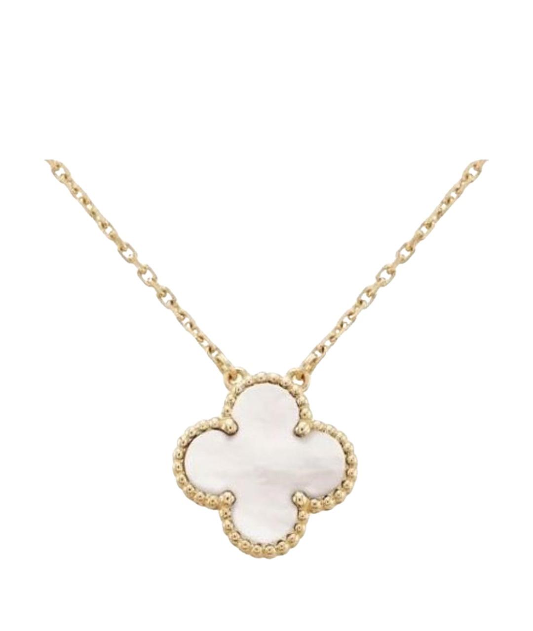 VAN CLEEF & ARPELS Белая подвеска из желтого золота, фото 6