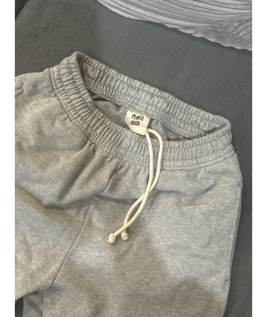 PLANTA ROSA Серые хлопковые спортивные брюки и шорты, фото 2