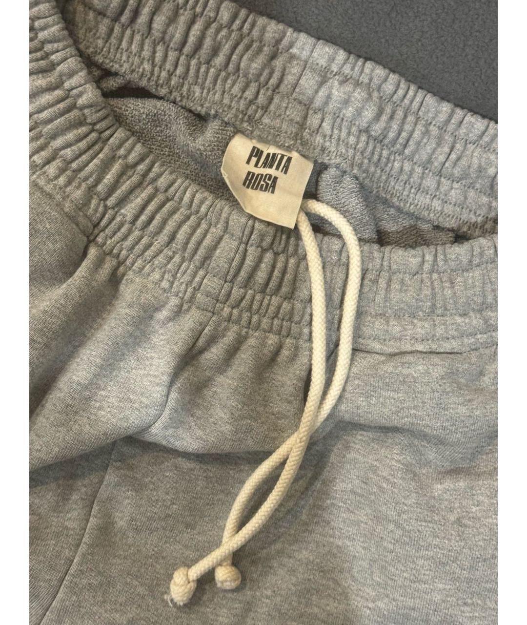 PLANTA ROSA Серые хлопковые спортивные брюки и шорты, фото 3