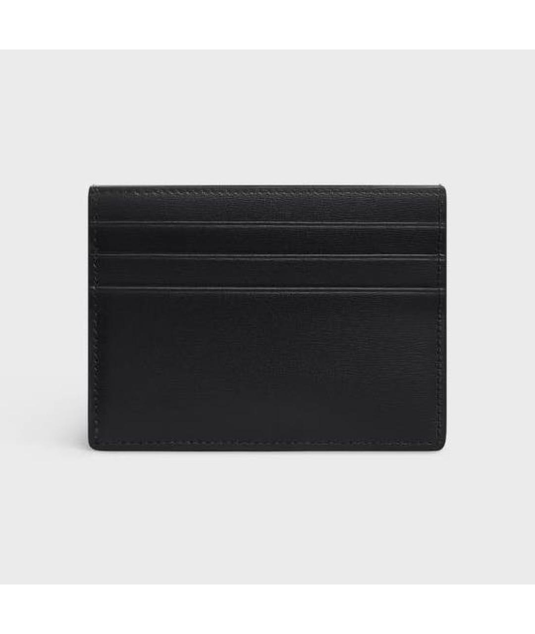 CELINE Черный кожаный кардхолдер, фото 3