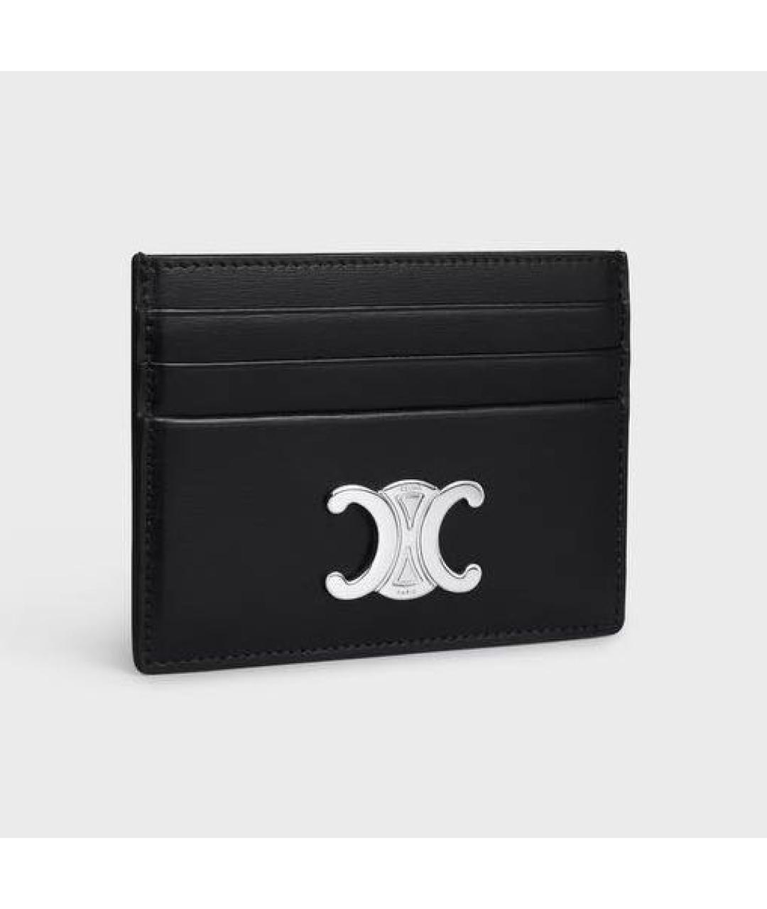 CELINE Черный кожаный кардхолдер, фото 2