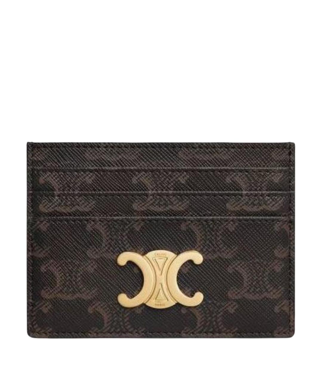 CELINE Коричневый кардхолдер, фото 1