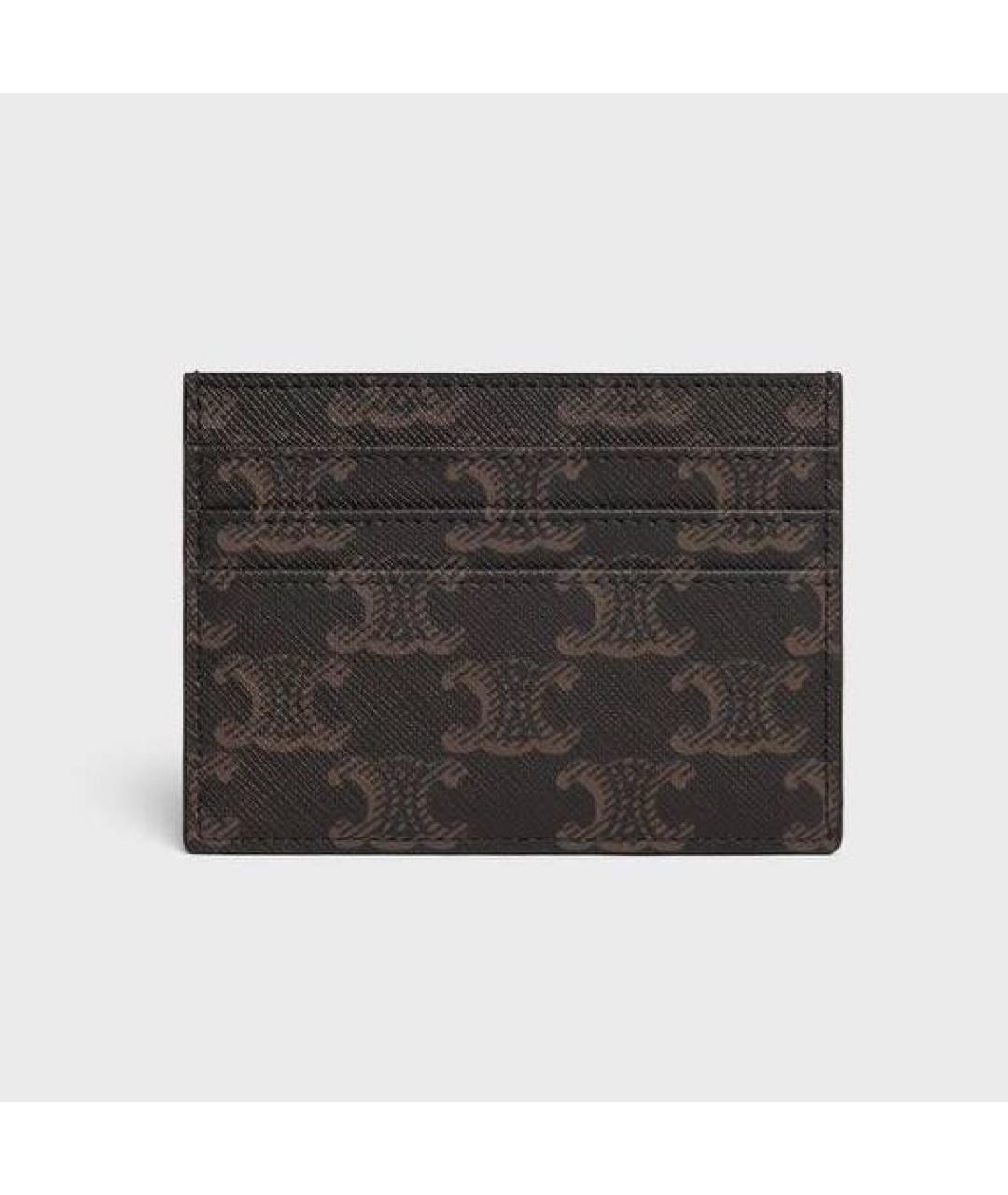 CELINE Коричневый кардхолдер, фото 3