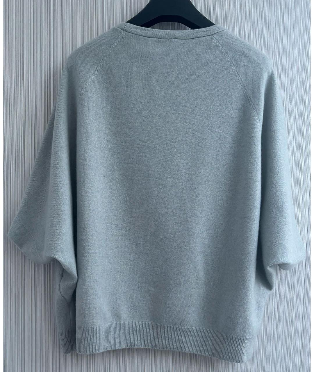 BRUNELLO CUCINELLI Голубой кашемировый джемпер / свитер, фото 2