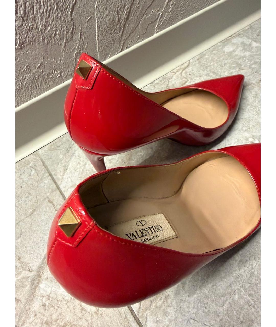 VALENTINO Красные туфли из лакированной кожи, фото 3