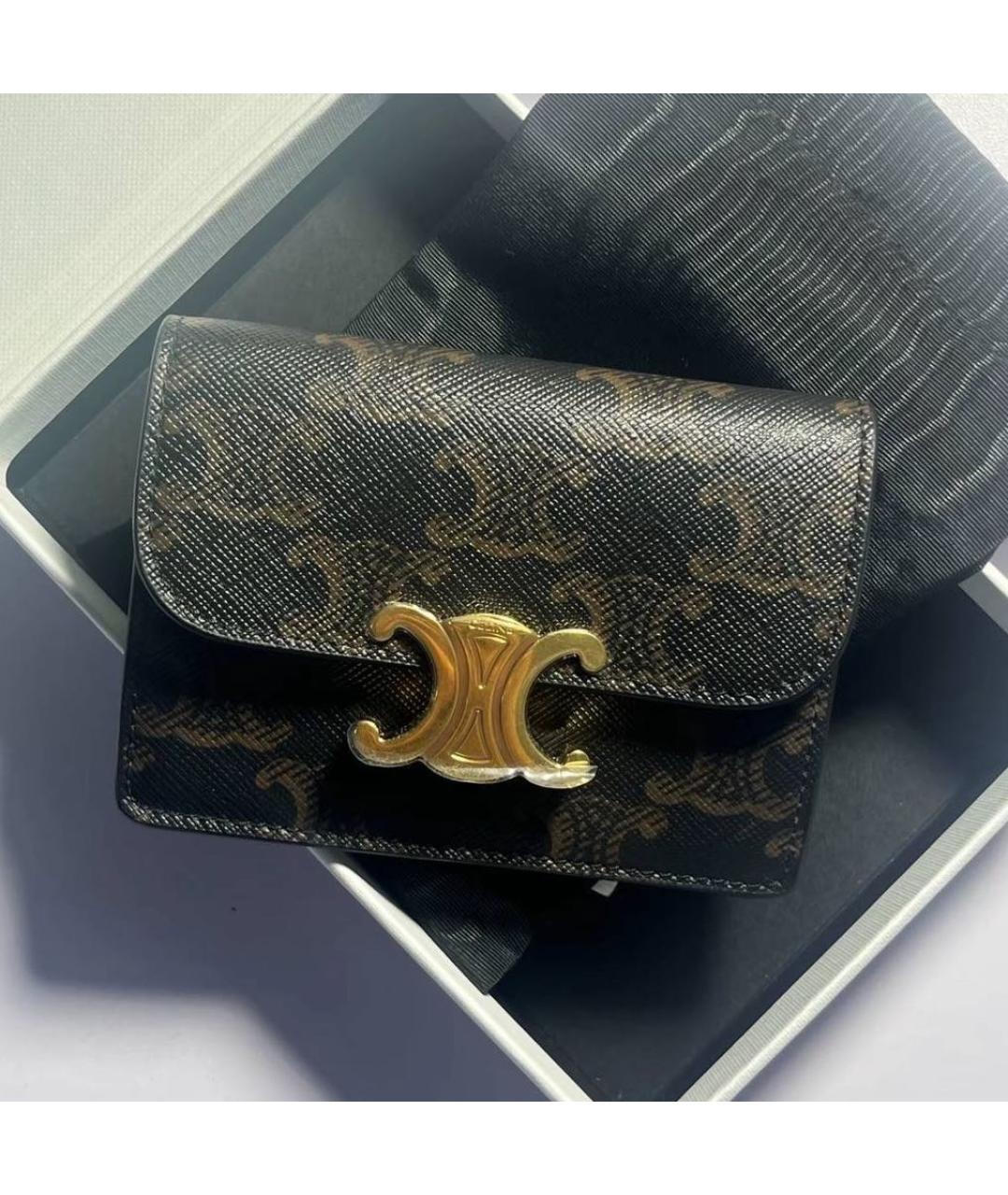 CELINE Коричневый кошелек, фото 6