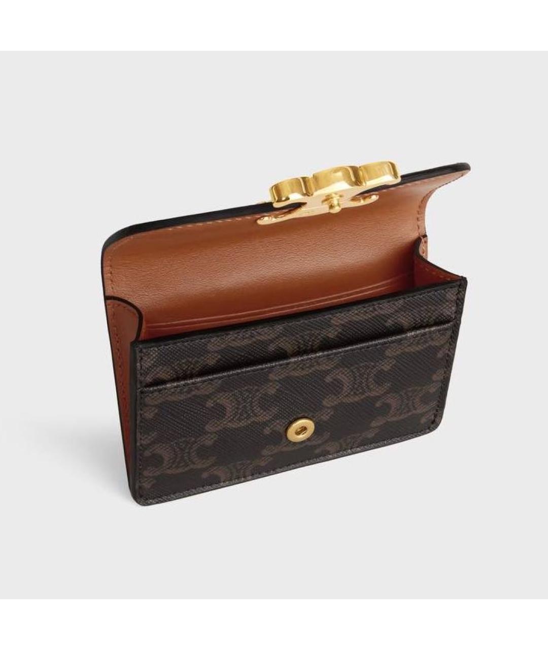 CELINE Коричневый кошелек, фото 4