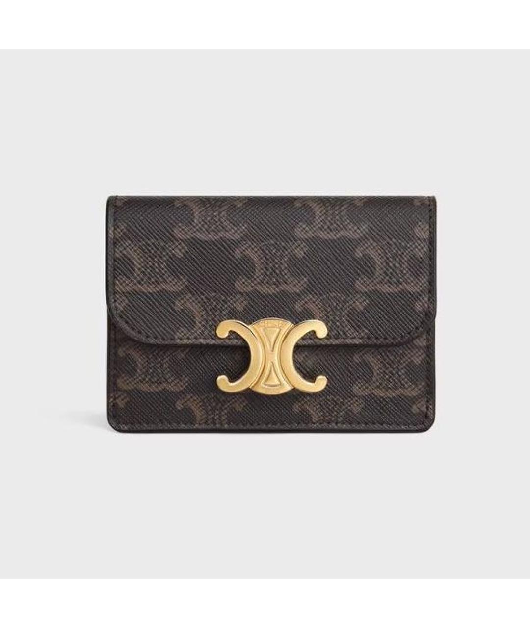 CELINE Коричневый кошелек, фото 7