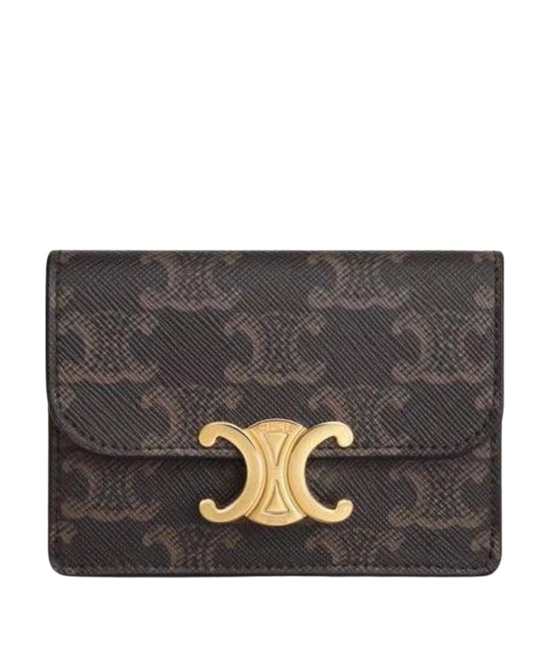 CELINE Коричневый кошелек, фото 1