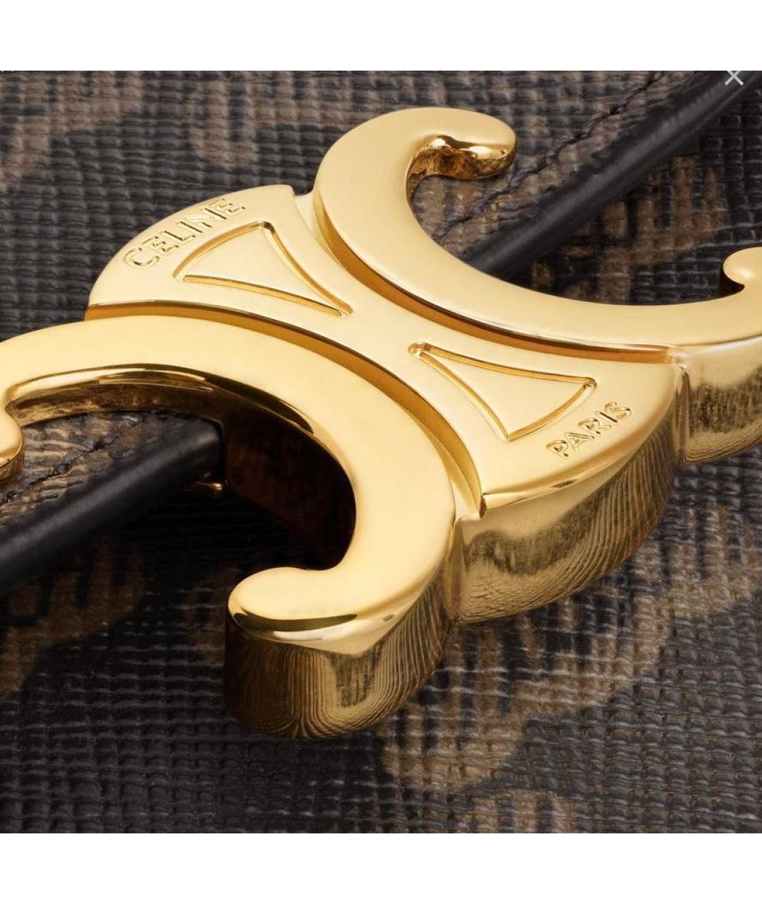 CELINE Коричневый кошелек, фото 5