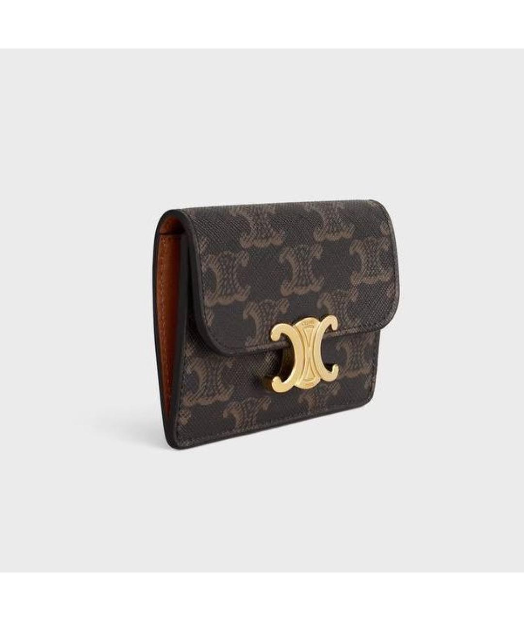 CELINE Коричневый кошелек, фото 2